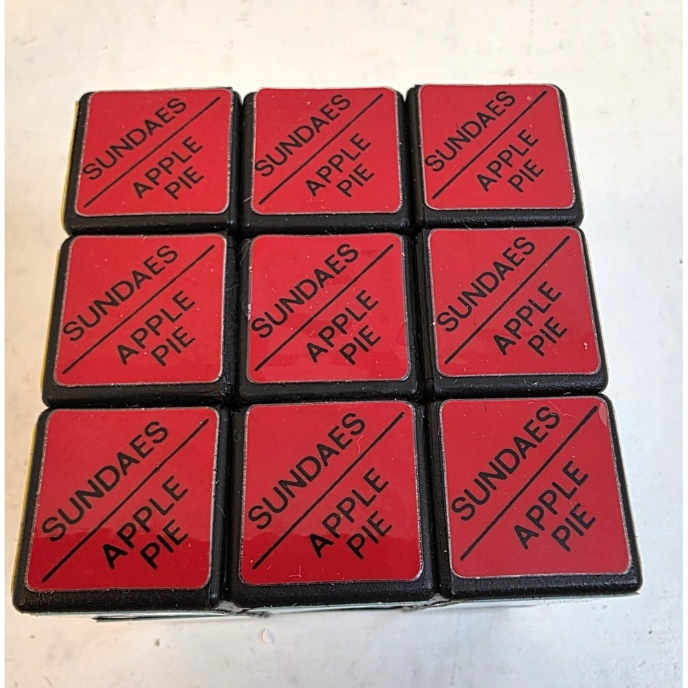 Vintage 1982 McDonald's Menu Puzzle Cube Toy w/ Original Box Mo' Money Retro - Picture 9 of 11
